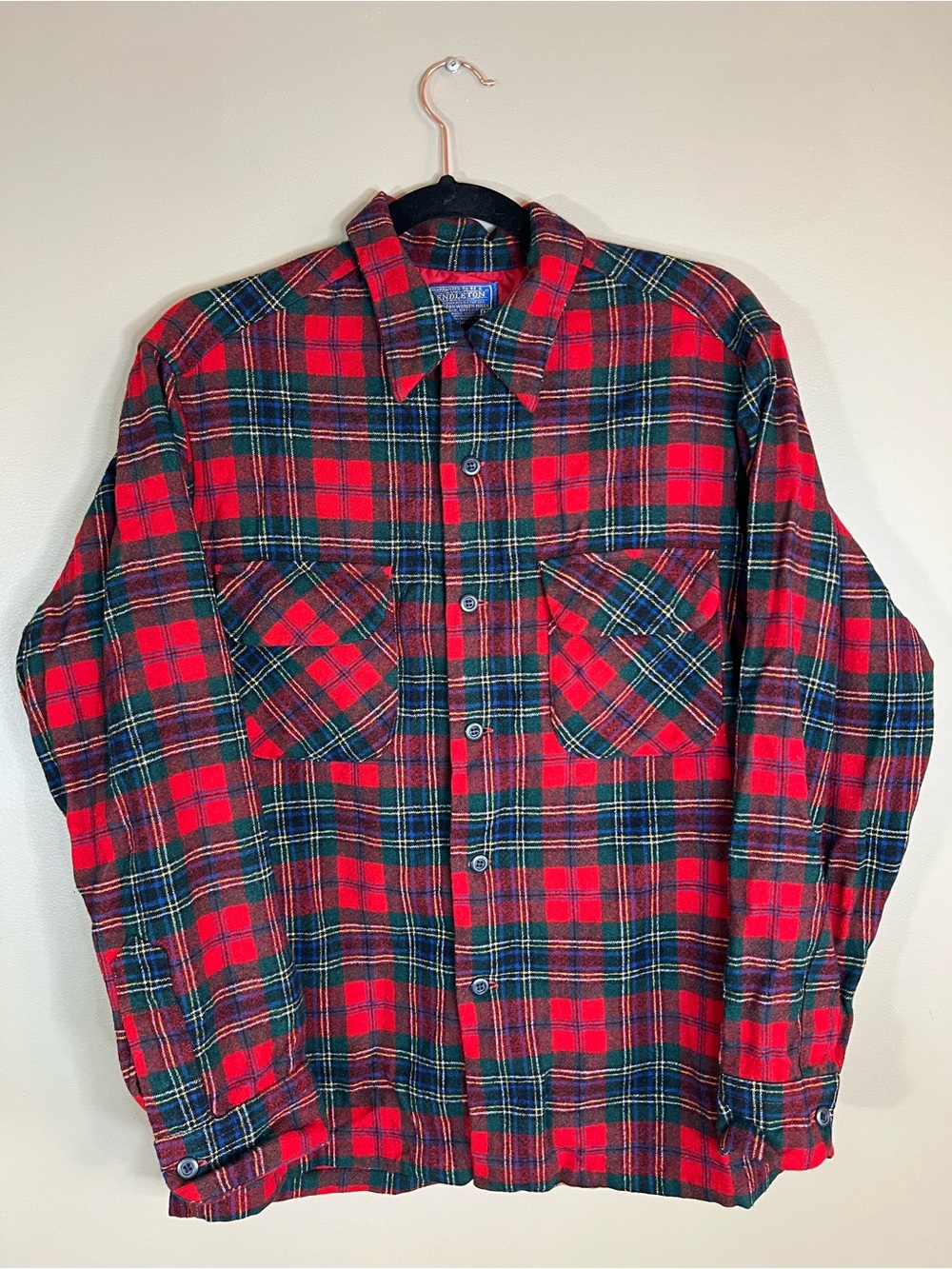 Vintage Pendleton Wool Plaid Shirt | M